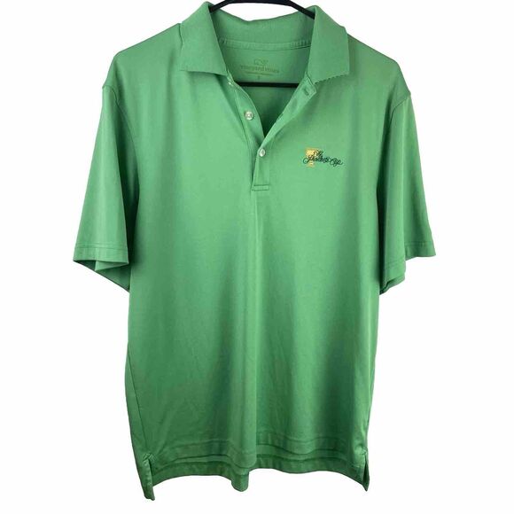 Vineyard Vines Men's Small Light Green Golf Polo Logo - Picture 1 of 8
